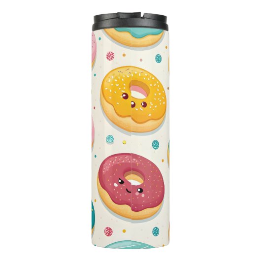Donuts Pattern Thermosbecher (Rückseite)
