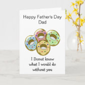 Donuts Personalisierter Vater Karte (Gelbe Blume)