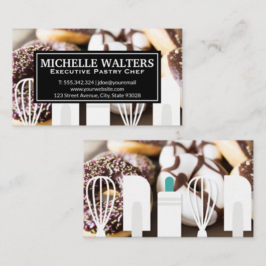 Donuts | Picnic Table Visitenkarte (Vorne/Hinten)