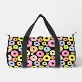 Donuts Pink Blue Lila Duffle Bag (Vorderseite)