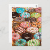Donuts Postkarte (Vorne/Hinten)