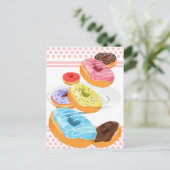 Donuts Postkarte (Stehend Vorderseite)