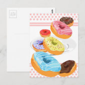 Donuts Postkarte (Vorne/Hinten)