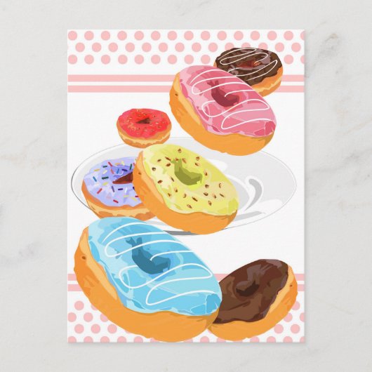 Donuts Postkarte (Vorderseite)