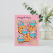 Donuts Postkarte (Stehend Vorderseite)