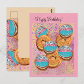 Donuts Postkarte (Vorne/Hinten)