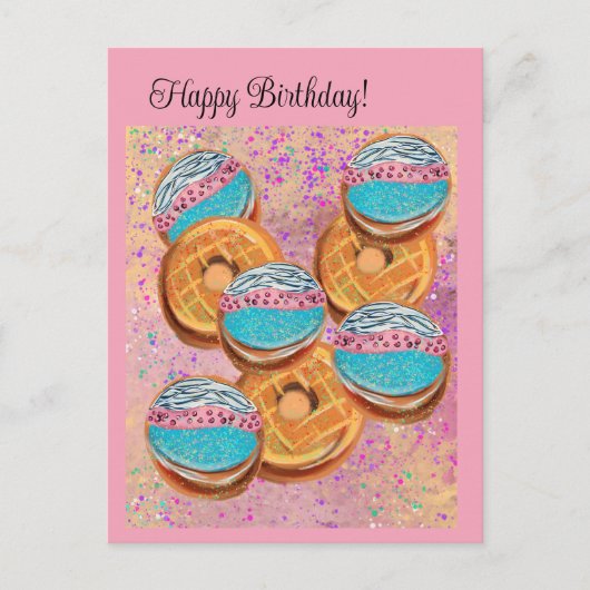 Donuts Postkarte (Vorderseite)