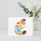 Donuts Postkarte (Stehend Vorderseite)