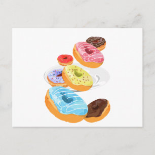 Donuts Postkarte