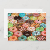 Donuts Postkarte (Vorne/Hinten)