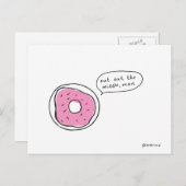Donuts-Postkarte Postkarte (Vorne/Hinten)