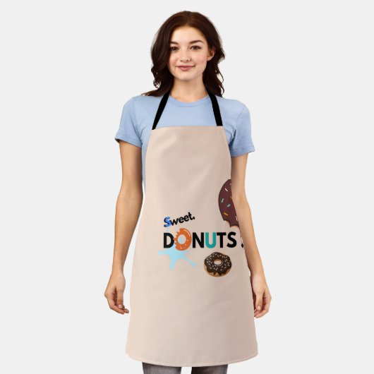 Donuts Print-Schürze Schürze (Getragen)