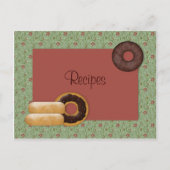 Donuts Recipe Card Postkarte (Vorderseite)