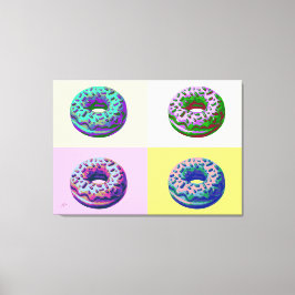 Donuts Retro Style Pop Art  Leinwanddruck
