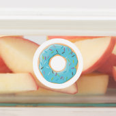 Donuts Rosa Blau und Bisse Creme 3x Set Etiketten (Befestigt)