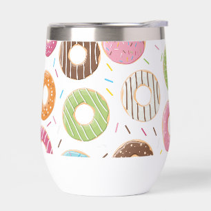 Donuts rosa blau und Bissen Schokoladenmuster