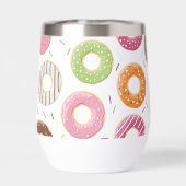 Donuts rosa blau und Bissen Schokoladenmuster (Rückseite)