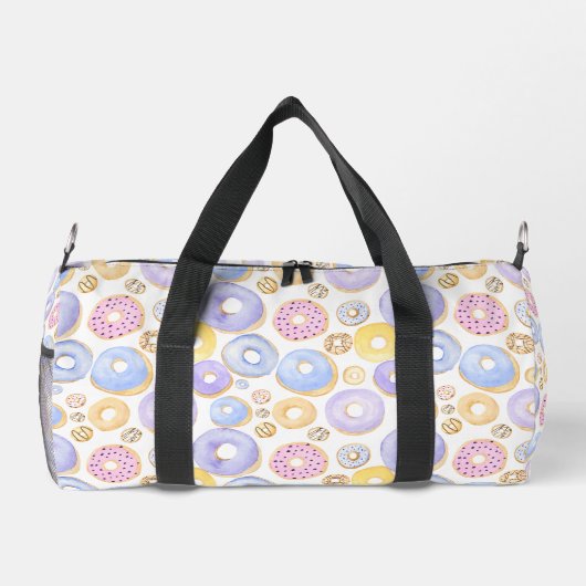 Donuts Rosa, Blau und Lila Duffle Bag (Rückseite)