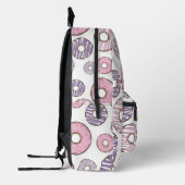 Donuts, rosa Donuts, Lila Donuts Bedruckter Rucksack (Links)