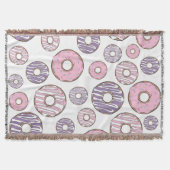 Donuts, rosa Donuts, Lila Donuts Decke (Vorderseite)