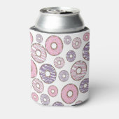 Donuts, rosa Donuts, Lila Donuts Dosenkühler (Kanne Rückseite)