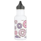 Donuts, rosa Donuts, Lila Donuts Edelstahlflasche (Links)