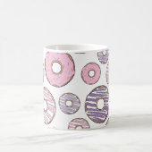 Donuts, rosa Donuts, Lila Donuts Kaffeetasse (Mittel)