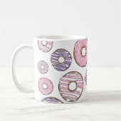 Donuts, rosa Donuts, Lila Donuts Kaffeetasse (Links)