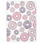 Donuts, rosa Donuts, Lila Donuts Klemmbrett (Rückseite)