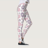 Donuts, rosa Donuts, Lila Donuts Leggings (Rechts)