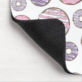Donuts, rosa Donuts, Lila Donuts Mousepad (Ecke)