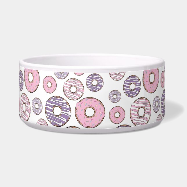 Donuts, rosa Donuts, Lila Donuts Napf (Vorderseite)