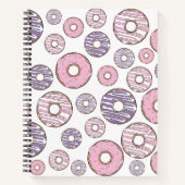 Donuts, rosa Donuts, Lila Donuts Notizblock (Vorderseite)