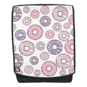 Donuts, rosa Donuts, Lila Donuts Rucksack (Vorderseite)