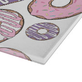 Donuts, rosa Donuts, Lila Donuts Schneidebrett (Ecke)