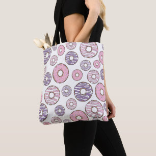 Donuts, rosa Donuts, Lila Donuts Tasche