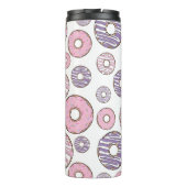 Donuts, rosa Donuts, Lila Donuts Thermosbecher (Rückseite)