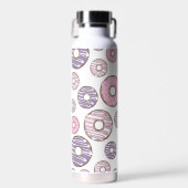 Donuts, rosa Donuts, Lila Donuts Trinkflasche (Vorne)