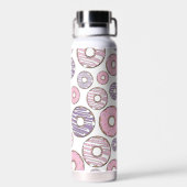 Donuts, rosa Donuts, Lila Donuts Trinkflasche (Rückseite)