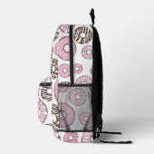 Donuts, rosa Donuts, weiße Donuts Bedruckter Rucksack (Rechts)