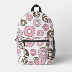 Donuts, rosa Donuts, weiße Donuts Bedruckter Rucksack