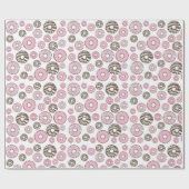 Donuts, rosa Donuts, weiße Donuts Geschenkpapier (Flach)