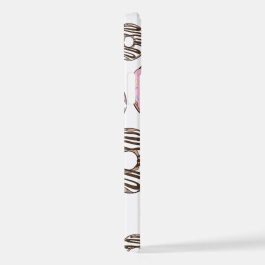 Donuts, rosa Donuts, weiße Donuts iPhone Hülle (Rechte Seite)