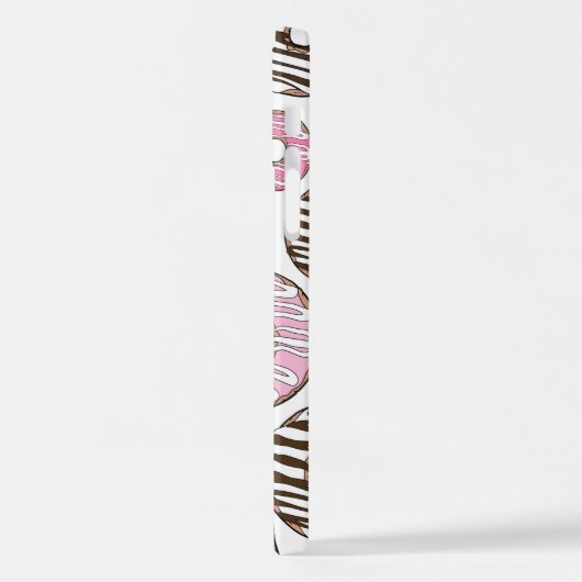 Donuts, rosa Donuts, weiße Donuts iPhone Hülle (Linke Seite)