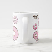 Donuts, rosa Donuts, weiße Donuts Jumbo-Tasse (Rückseite)