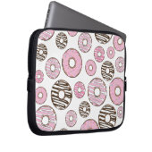 Donuts, rosa Donuts, weiße Donuts Laptopschutzhülle (Vorne Rechts)
