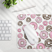 Donuts, rosa Donuts, weiße Donuts Mousepad
