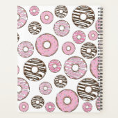 Donuts, rosa Donuts, weiße Donuts Planer (Rückseite)