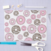Donuts, rosa Donuts, weiße Donuts Seidenpapier (Handwerk)