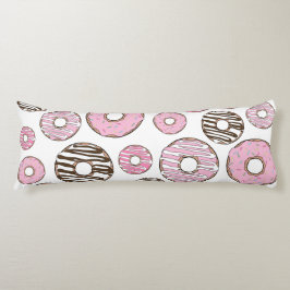 Donuts, rosa Donuts, weiße Donuts Seitenschläferkissen